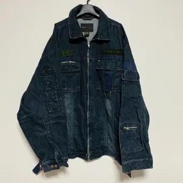 FUBU 후부 데님 자켓 테크 기믹 디자인 XL