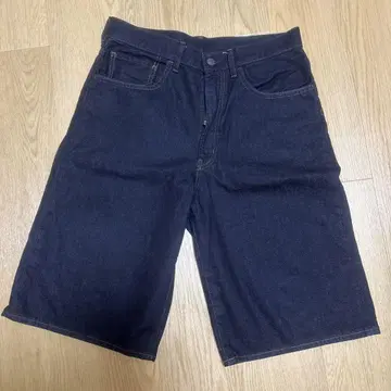데님 숏팬츠 다크 블루