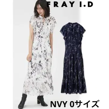 FRAY I.D 프레이아이디 플리츠 프린트 원피스 NYV