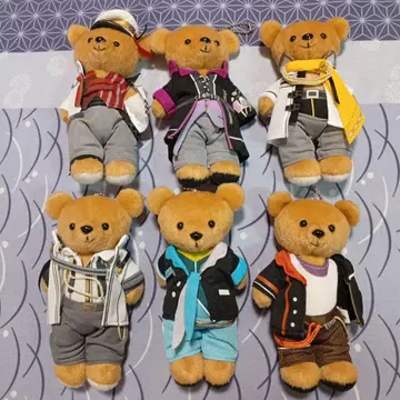 츠키우타. 곰 마스코트 봉제 인형 6종 묶음 판매