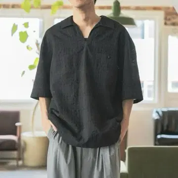 niko and 남성용 금기 2025 시어 스키퍼 셔츠 블랙 M