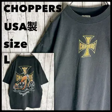 CHOPPERS 초파 셔츠 양면 프린트 USA L 구제 의류