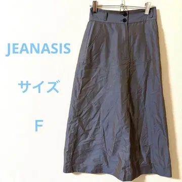 JEANASIS 지나시스 그레이 플레어 롱 스커트