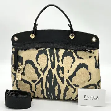 [새상품급] FURLA PIPER 룩스 레오파드 핸드백 2way