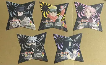 NARUTOTHE LAST 코스터 전 5종 뒷면 얼룩 있음