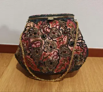 전체 비즈 백 일본 의류 양장 핸드백 레트로 쇼와 가마구치