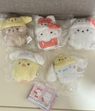 스튜디오 한울 산리오 캐릭터즈 폭신폭신 봉제 인형 전 5종 세트
