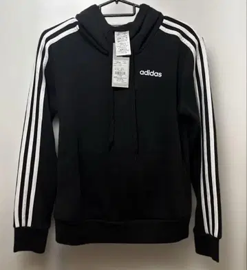 adidas 블랙 후드티 S 사이즈 3선 라인
