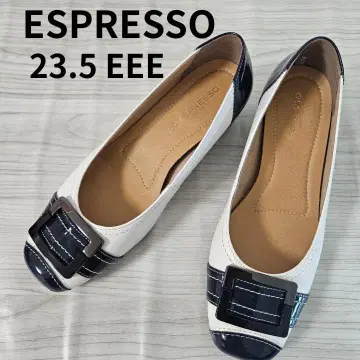 ESPRESSO 버클 힐 펌프스 23.5EEE 소가죽 네이비