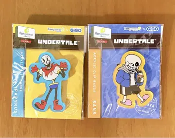undertale 아크릴 클립 배지 파피루스 샌즈 게이머 구운 시부야