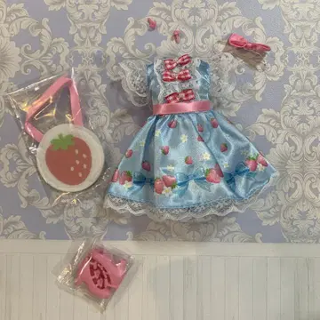 새상품 리카짱 스트로베리 리본 원피스 의류 타카라토미