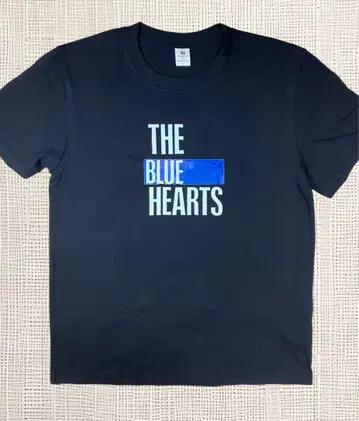 미착용 THE BLUE HEARTS 티셔츠 면 100% 블랙 L사이즈