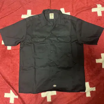 Dickies 반팔 워크 셔츠 M 블랙