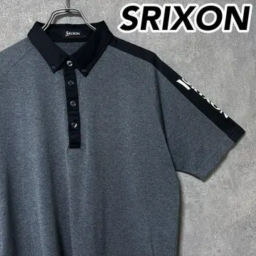 SRIXON 스릭슨 슬리브 로고 피케 셔츠 반팔 골프웨어