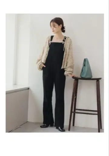 블랙 데님 살로펫