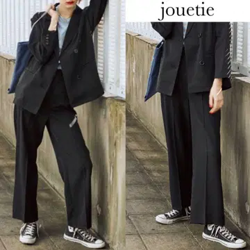 쥬에티 베이직 센터 프레스 팬츠 블랙 M