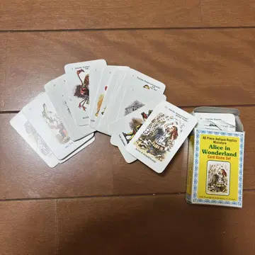 [미사용 새상품] 원더랜드의 앨리스 카드 게임 세트 카드놀이