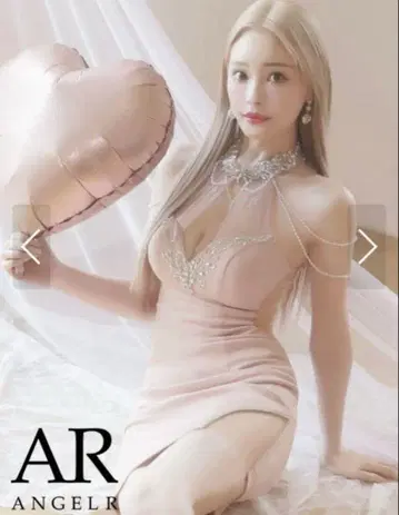 엔젤알 핑크 비즈 장식 S 사이즈 드레스 컨디션 최상