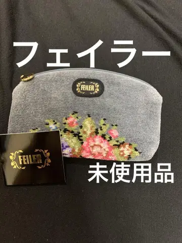 FEILER 꽃무늬 멀티 케이스 그레이. 미사용품입니다.