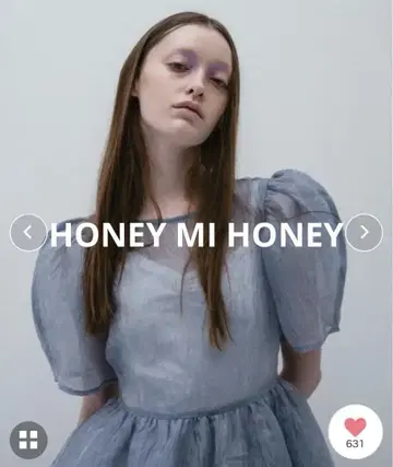 HONEY MI HONEYjacquard puffsleeve tunic