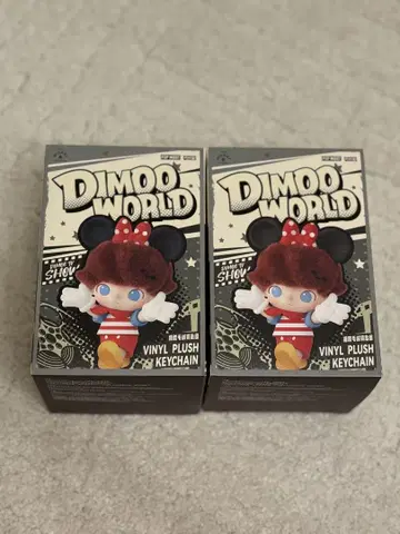 POPMART DIMOO WORLD 디즈니 시리즈 봉제 인형 2세트