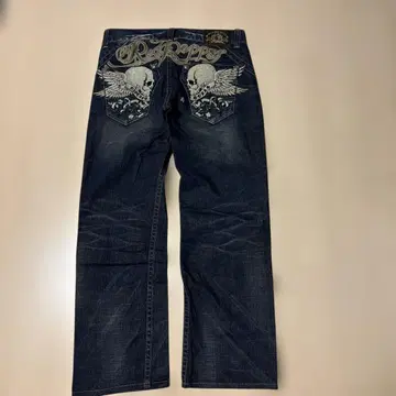 used 레드페퍼 used 가공 데님 팬츠 32 해골
