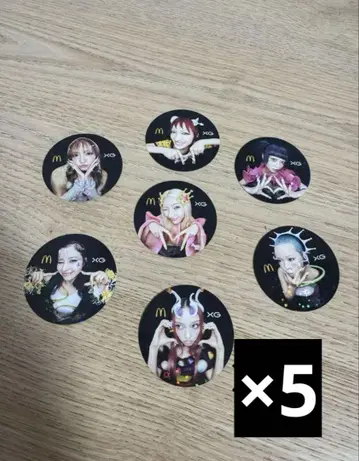 XG 맥도날드 한정판 스티커 x 5세트