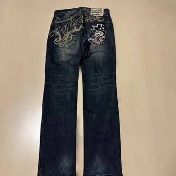 used 레드 페퍼 x 에드하디 콜라보 used 가공 데님 팬츠 28