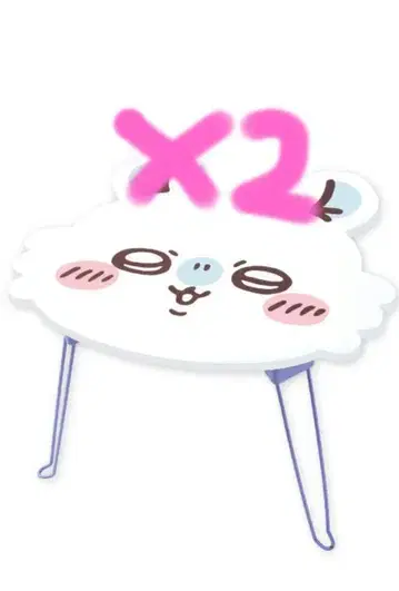 치이카와 (먼작귀) 얼굴 접이식 미니 테이블 2 x 2