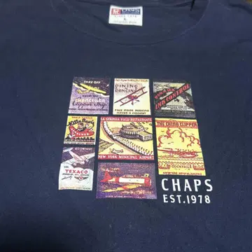 초레어 CHAPS RALPH LAUREN 트렌드 티셔츠 아메카지 진품