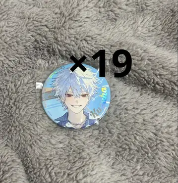 니지산지 ChroNoiR Blue Memories 오로라 캔뱃지 쿠츠하