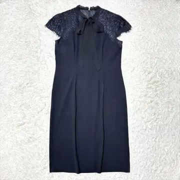 새상품급 다마 컬렉션 소매 레이스 보타이 원피스 결혼식 포멀