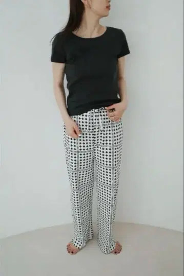 house on the hill 타일 팬츠 여성용
