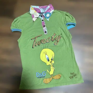 D&G 귀여운 폴로 셔츠 스타일 티셔츠