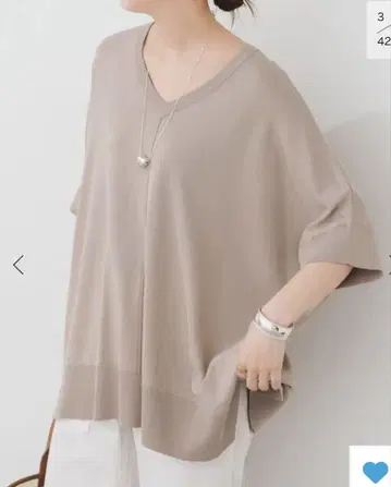 스픽 앤 스팬 14 GWASHABLE 2 WAY 판초 풀오버 베이지