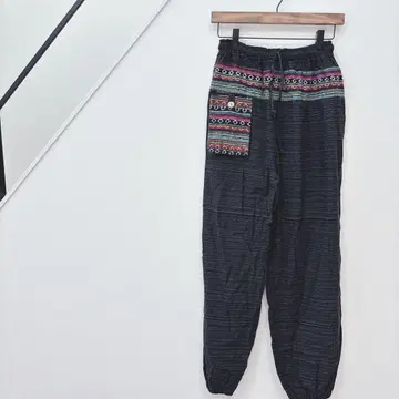 아시안 스타일/면 100%/넉넉한/롱 팬츠/조거 팬츠