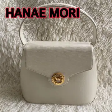 Hanae Mori 화이트 핸드백