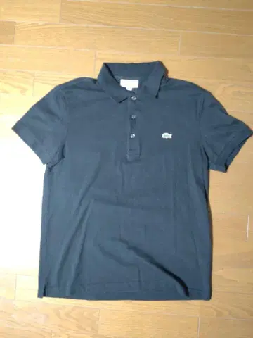 LACOSTE 블랙 피케 셔츠 M