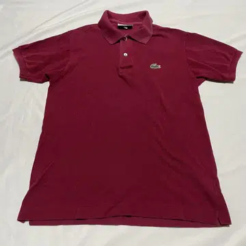 Lacoste 버건디 피케 셔츠