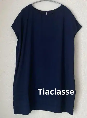 티아클라세 Tiaclasse 네이비 반팔 튜닉