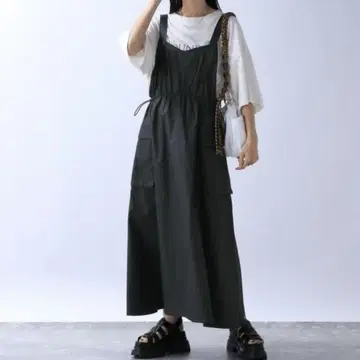 지나시스 오버롤 스커트