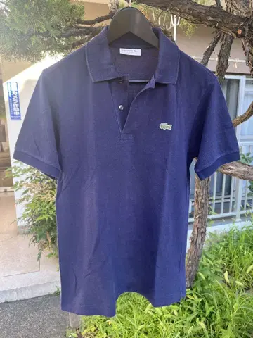 LACOSTE 네이비 피케 셔츠 사이즈 3 l1212A