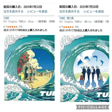 TUBE All Singles TUBEst White & Blue
