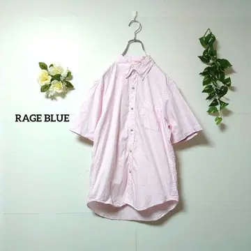 레이지블루 반팔 셔츠 남성용 M 핑크