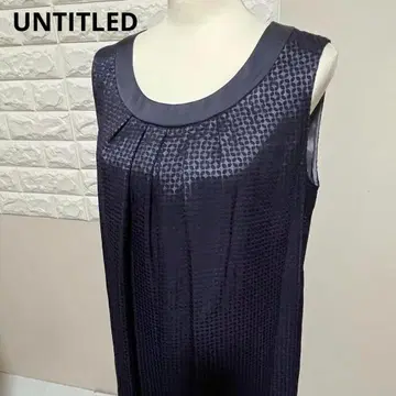 UNTITLED 언타이틀 노슬리브 원피스 네이비 XL