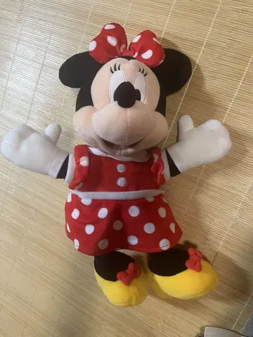 디즈니랜드 핸드 퍼펫 미니 마우스 봉제 인형