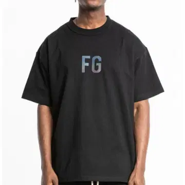 FG 로고 블랙 티셔츠 오버사이즈