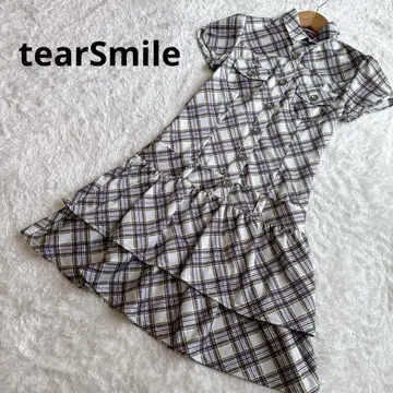 tearSmile 체크 무늬 셔츠 원피스 골프 M 사이즈
