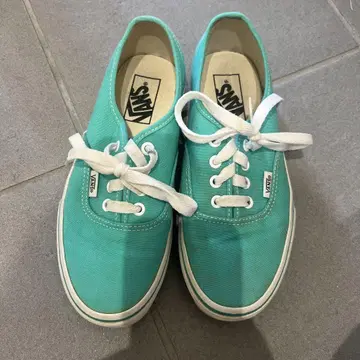VANS 터쿼이즈 로우컷 스니커즈