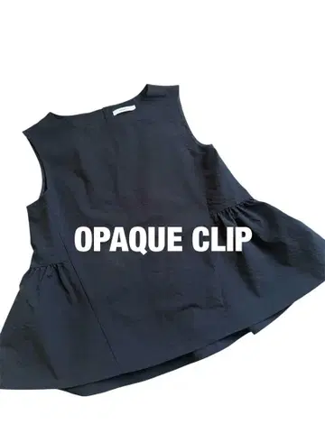 [ OPAQUE CLIP ] 블랙 슬리브리스 튜닉